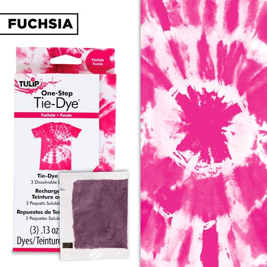 Tulip One Step Tie Dye Refills Fuchsia Tie Dye Your Summer