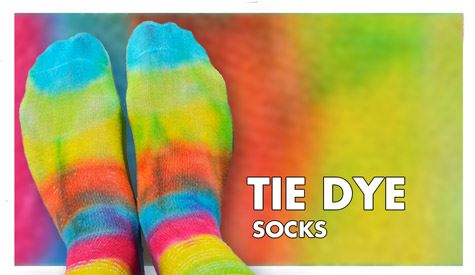 Tie-dye socks  Tie Dye Your Summer