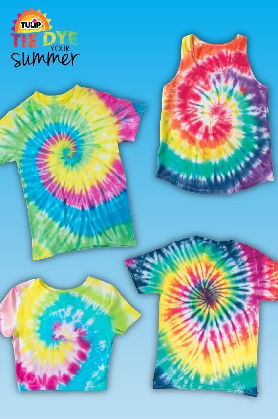 Tie Dye Designs: How To Make A Red, White, and Blue Spiral Tie Dye