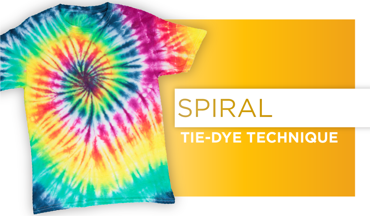 spiral tie dye shirt