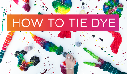 How to Tie Dye a Shirt 3 Ways (Spiral, Stripes & Crumple Patterns